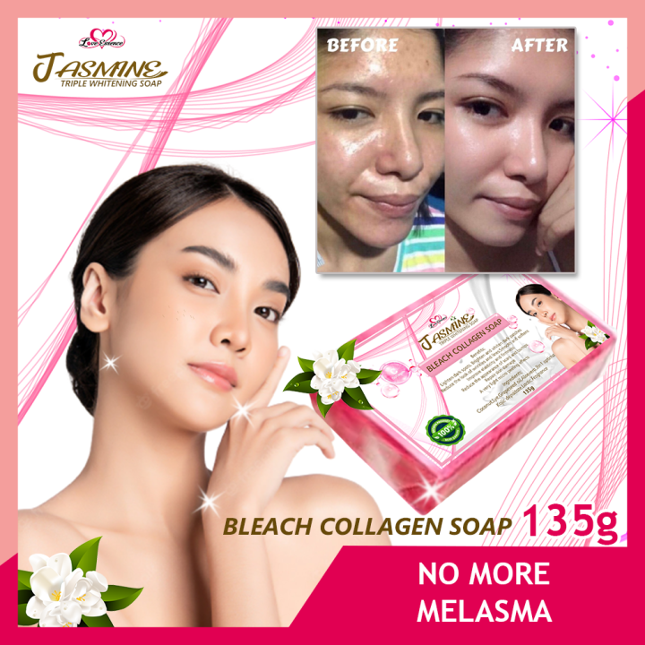 Jasmine Bleach Collage Soap,Triple Whetening Soap. 3x More Effective, a ...