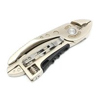 แชท-สนับสนุนทอง Multitool ปรับประแจกราม + ไขควง + คีม + ชุดมีดพับอเนกประสงค์