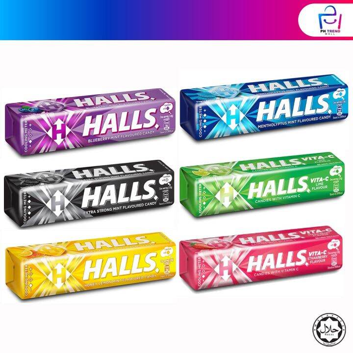 Halls Candy Assorted Flavour 34g Mint Sweet Gula-Gula 糖果 | Lazada