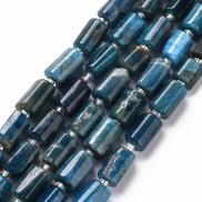 5Strand Natural Apatite Beads Strands Faceted Column 8 11x6 8x5 7mm Hole