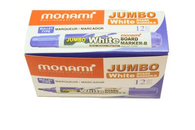 ปากกาไวท์บอร์ด MONAMI JUMBO 1 กล่อง (12แท่ง)