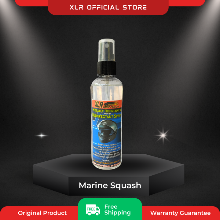 Marine Squash Scent Helmet Refresher and disinfectant spray deodorizer anti odor cleaner and