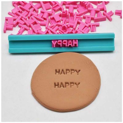 【CC】✌  1 Set Alphanumeric Letters Polymer Clay Stamping Embossing Die Tools