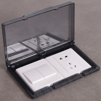 86ประเภท2-Gang Weatherproof Outlet กลางแจ้งในครัวเรือน26มม. Ultra-Thin ไฟฟ้า Receptacle Protector Outlet Cover