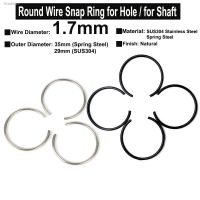 №✶ 10Pcs Wire Diameter φ1.7mm SUS304 Stainless Steel / Spring Steel Round Wire Tiny Snap Rings for Hole Retainer Circlips for Shaft