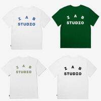 ♚☆ IAB STUDIO จุดที่มีคุณภาพสูงแบรนด์เกาหลีบนเสื้อยืดแขนสั้นผ้าฝ้ายบริสุทธิ์สำหรับทั้งหญิงและชายฤดูร้อน