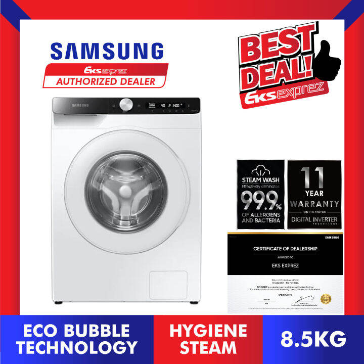 Samsung Front Load Inverter Washing Machine (8.5KG) WW85T504DTT/FQ