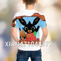 Cute Cartoon Kids British Bing Bunny 3d T-shirts Boys Girls Short Sleeve Children Funny 018