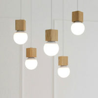 Modern simplicity LED E27 Wood Pendant light Home improvement Wood decoration Pendant lamp