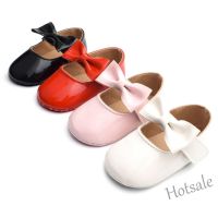 【hot sale】 ✆ C19 Baby Shoes Girls Non-Slip Walking Shoes New Bow Baby Dress Shoes