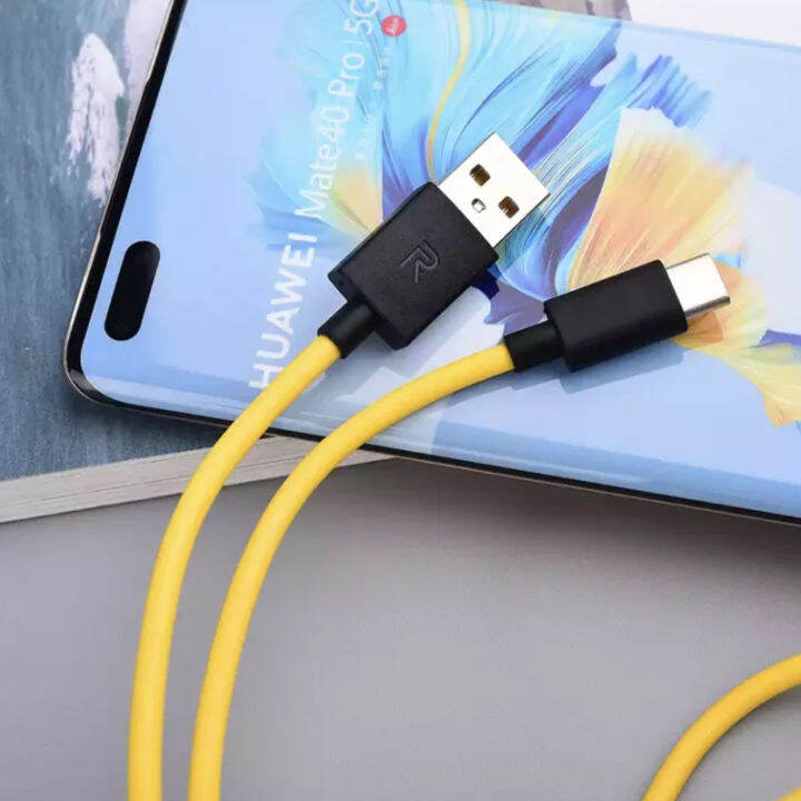 สายชาร์จrealme-usb-c-ของแท้-ช่องเสียบแบบtype-c-fast-charge-cable-รองรับเทคโนโลยีชาร์จด่วน-รับประกัน1ปี-by-gesus-store