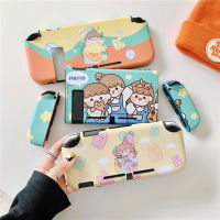 เคสป้องกัน Nintendo Switch /Switch Lite Host เคสฝาครอบป้องกันการดูดซับแรงกระแทก IMD รูปการ์ตูนส่วนบุคคลและเปลือกด้ามจับกันตกสามารถสอดเข้าไปในฐานซิลิโคนนิ่มแยกได้