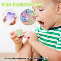 NEW Fidget Toy Mini Squishy Toys Mochi Ice Block Stress Cube Transparent Toy Squeeze Cat Fish Ball Stress Paw Relief Kawaii Toy H1J2