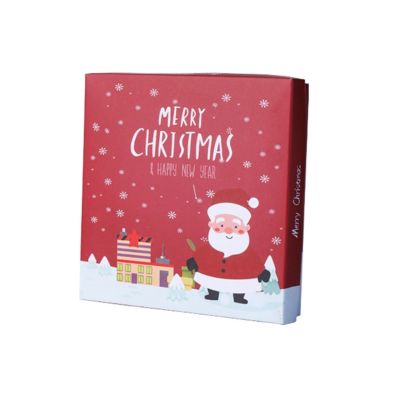 ช้อนสเตนเลสสตีลบรรจุกล่องช้อนคริสต์มาสกล่องใส่บรรจุกล่องช้อนคนคริสต์มาสสำหรับช้อนทานของหวาน