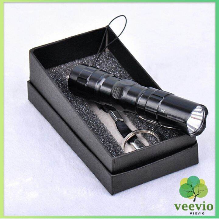 veevio-ไฟฉาย-led-พร้อมสายคล้อง-สำหรับพกพา-สปอตสินค้า-ใช้ถ่าน-aa-1-ก้อน-portable-flashlight