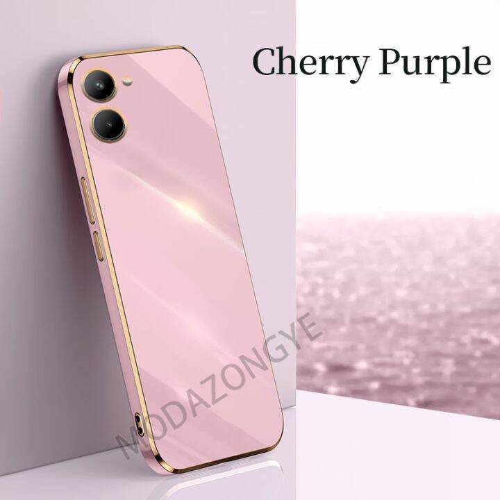 สำหรับ-realme-c33-case-soft-silikon-tpu-electroplating-กันกระแทกฝาครอบ-realme-c33ปลอก