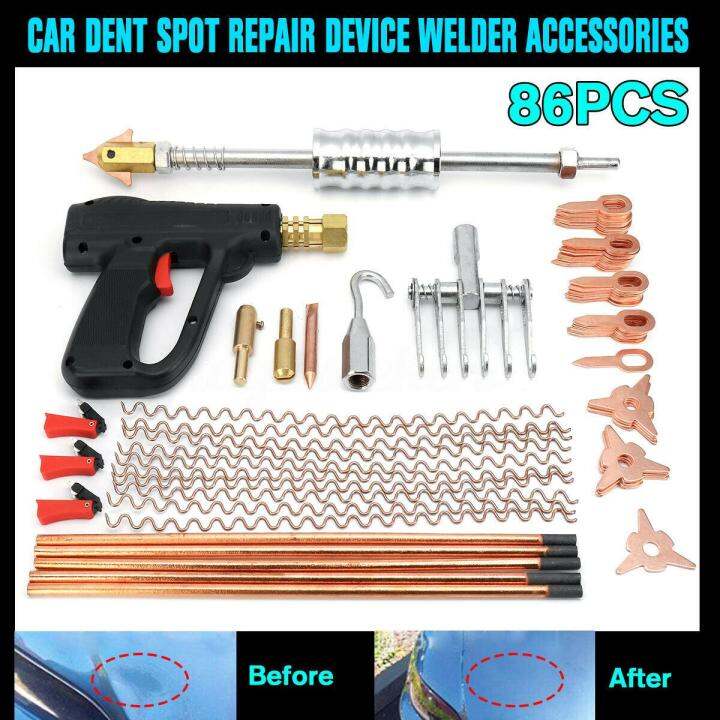 Pcs Car Body Dent Puller Welder Kit Dent Pulling Slide Hammer Spot Welding Pulling Claw Tool