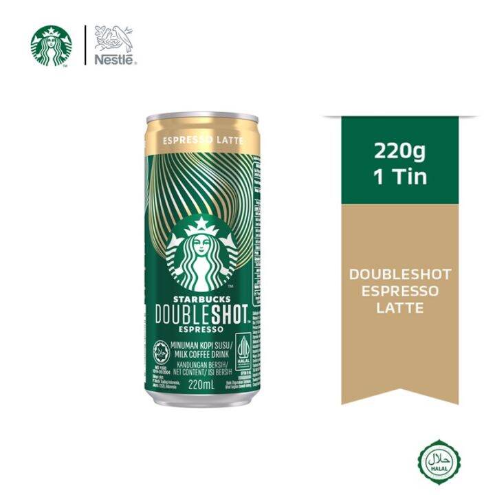 STARBUCKS Doubleshot Espresso Latte 220ml Lazada