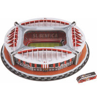 [Funny] 84Pcsset Portugal Benfica Stadium RU Competition Football Game Stadiums building model toy kids child gift original box