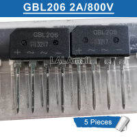 5ชิ้น GBL205 GBL 205 ZIP-4เฟสเดียว2A/600V แก้ว Passivated วงจรเรียงกระแสใหม่เดิม