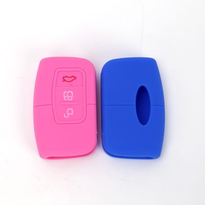 dvvbgfrdt 3 Button Remote Smart Silicone Car Key Case Cover Fob For Ford Focus 2016 2017 Kuga 2010 Keyless FOB Cover Styling No Logo Parts
