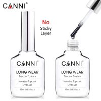 Canni 18ml Long Wear Diamond No Wipe Top Coat Big Volume PeelOff Base Coat Soak Off UV LED Gel Polish Nail Manicure Nail Varnish Cleaning Tools