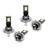 4Pcs H7 LED Headlight Conversion 6W 1000LM 6000K Error Free Canbus Bulb