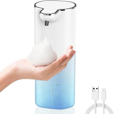 Automatic Liquid Soap Dispenser, 13.5Oz/400ML Wall Mount Soap Dispenser, USB Rechargeable, Touchless Hand &amp; Dish Soap