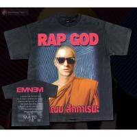 การออกแบบเดิมEminem RAP GOD - Bootleg T-Shirt หน้า-หลัง