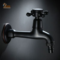 ZGRK Brass Antique black outside tap, washing machine faucet, toilet bibcocks,tap,Decorative Outdoor Garden Faucet