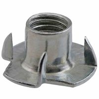 【cw】 50pcs M4 M5 M12 Zinc Plated Four Claws T-nut Pronged Tee Hardware