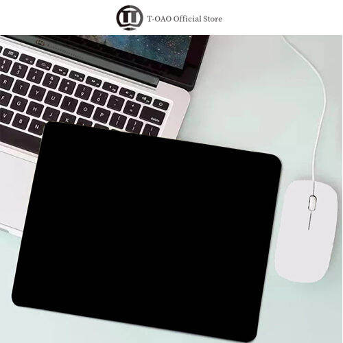 TOAO 22*18cm Black Rubber Mouse Pad Precise Positioning Desktop Anti