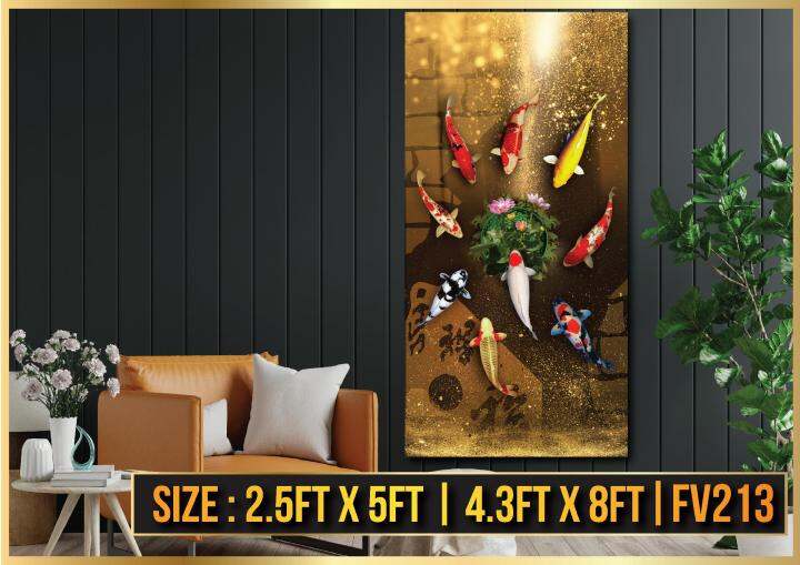 Feng Shui Fish Exclusive Canvas Frame (FV213) Lazada