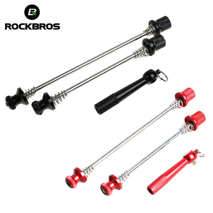ROCKBROS Bicycle Quick Release AntiTheft Skewers Antirust Bicycle MTB Front Rear Wheel Hub