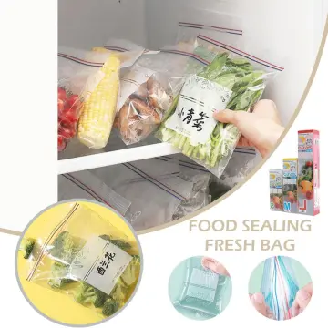 StoBag 50pcs Transparent Plastic Double Ziplock Bags Food Packaging Sealed  Frozen Thicken Waterproof Clear Pouch Wholesale