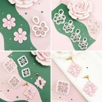 【CC】✥❇  Ins Little Shaped Cutting Set Clay Molds Embossed Earrings Decoration