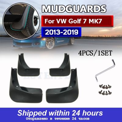รถอุปกรณ์เสริม Fender Flares Mud Flaps Mudguards Splash Guards Mudflaps สำหรับ VW Golf 7 MK7 2013 2014 2015 2016 2017 2018 2019