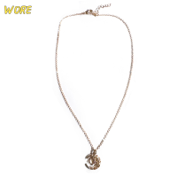 ?【Lowest price】WORE สร้อยคอแฟชั่นจี้รูปดาวและดวงจันทร์ที่สวยงามสำหรับผู้หญิงคอสายโซ่สำหรับงานแต่งงานของขวัญสำหรับผู้หญิง