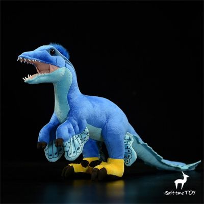 Velociraptor โมเดลไดโนเสาร์จูราสสิคโมเดลสัตว์เหมือนจริงของเล่นตุ๊กตาไดโนเสาร์ของเล่นเด็ก