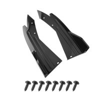 2Pcsset Car Rear Bumper Spoiler Canards Fins Anti-crash Diffuser Lip Wing Universal Car-Styling Exterior Decoration Accessories