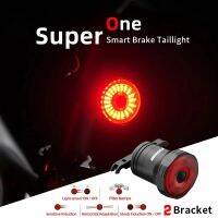 MEROCA Super One Bicycle Taillights Intelligent Sensor Brake Rear Lights USB Rechargeable MTB Road Bike Safety Warning Taillight