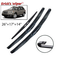 Wiper LHD Front &amp; Rear Wiper Blades Set For Subaru Outback MK5 2014 - 2019 Windshield Windscreen Window 26"+17"+14"