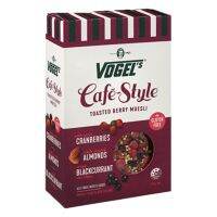 โวเกิลส์ คาเฟ่สไตล์ ธัญพืชอบกรอบ กลูเตนฟรี รสเบอร์รี่ 400 กรัม - Cafe Style GF Toasted Berry Muesli 400g Vogels