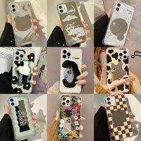 [Hot K] เคสกระจกกันกระแทกลายดาวเคราะห์หมีน่ารักเคสโทรศัพท์ดอกไม้สำหรับ Iphone 12 13 Mini 14 Pro Max 11 Xsmax Xr X 8 7 Plus