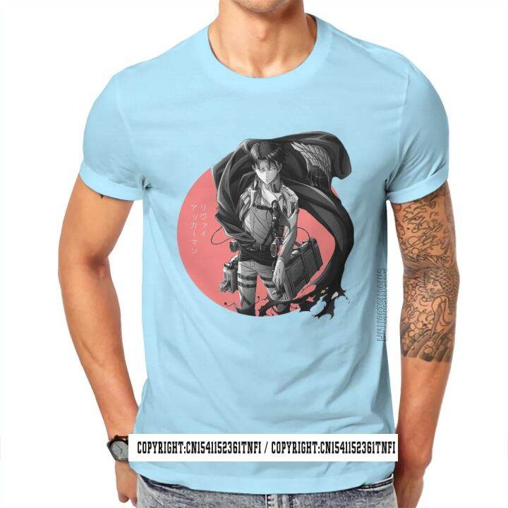 attack-on-titan-levi-anime-red-classic-tshirt-vintage-gothic-mens-tshirts-tops-plus-size-100-cotton-o-neck-t-shirt