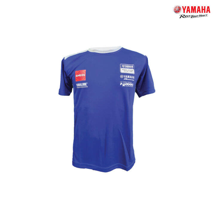 yamaha-t-shirt-motor-sport-2021-เสื้อยืดคอกลม-สีน้ำเงิน-เทา