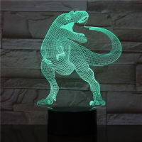 Nighdn Dinoaur 3D Night โคมไฟสำหรับห้องนอนเด็กไดโนเสาร์ LED ข้างเตียงตารางอะคริลิคของขวัญ USB Plug In Night Light สำหรับเด็ก Boys