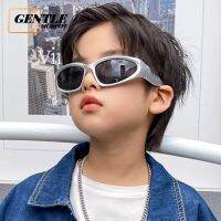 (GENTLE MOSCOT) แฟชั่นเย็น Y2K แว่นกันแดดสำหรับเด็กบุคลิกภาพกลางแจ้งขี่จักรยานกีฬาฮิปฮอปแว่นกันแดด