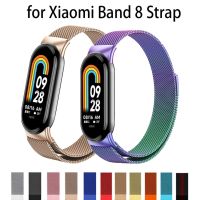 New Strap For xiaomi Mi Band 8 Loop Replacement Belt Stainless Steel Adjustable Bracelet Mi Band 8 NFC Strap Watchband correa Smartwatches