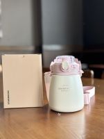 Starbucks 2023 Peach Blossom Pink Girl Heart Stainless Steel Large Capacity Ton Cup Messenger Portable Water Cup